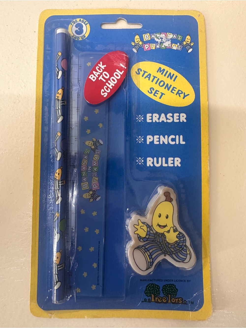 Bananas and pajama 3piece  Mini Stationery Set